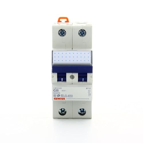 Gewiss - Breaker Gw92049 - Interruttore (230-400 V 20-10 Ka, 25, Bianco, 6000, Ce, Nf, Dve)