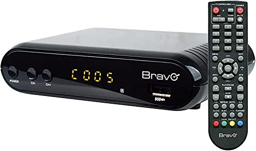 Bravo Decoder Digitale Terrestre Full Hd 1080P - Dvb-T2 - Con Porta Eternet