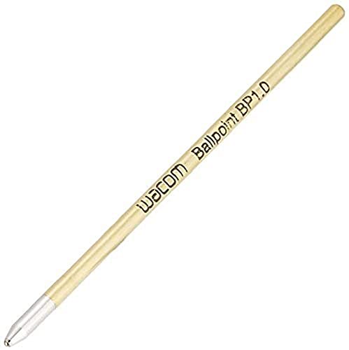 Wacom Ack22207 Cartuccia Refill Penna Ballpoint, Inchiostro Nero, 1 Mm, Per Bamboo Spark, Bamboo Folio, Slate E Intuos Pro Paper, 3 Pezzi, Oro