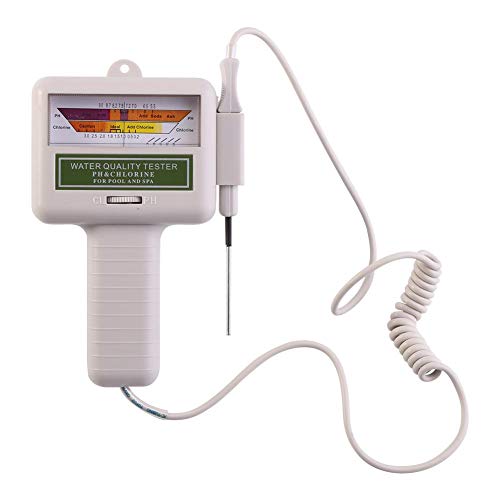 Tester Di Qualità Dell'Acqua, 2 In 1 Misuratore Di Ph E Cloro / Cl2 Meter Digitale Monitor Di Qualità Dell'Acqua Portatile Con Grande Schermo Per Pisc
