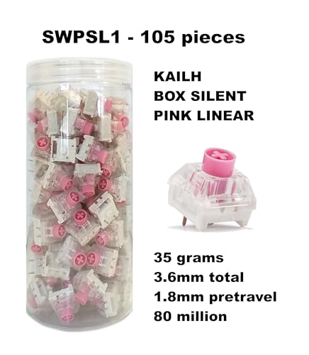 Cortek Set 105 Sottotasti Switch Kailh Box Silent Pink Linear