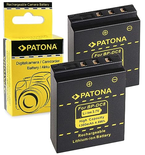 Patona 2X Batteria Bp-Dc8 Compatibile Con Leica X Vario X1 X2