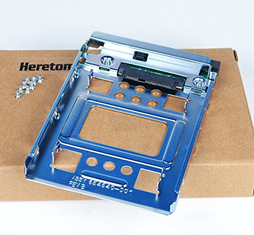 Heretom 2,5" Ssd A 3,5 Pollici Hot-Swap Sata/Ssd Adapter Disco Rigido Hdd Adattatore Di Montaggio Staffa Tray Caddy Convertitore 654540-001 Con 8 Viti