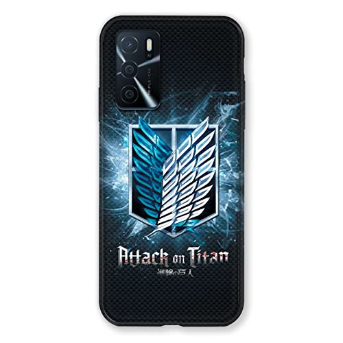 Cokitec Custodia Per Oppo A16 / A16S Manga Attaque Titans Nero