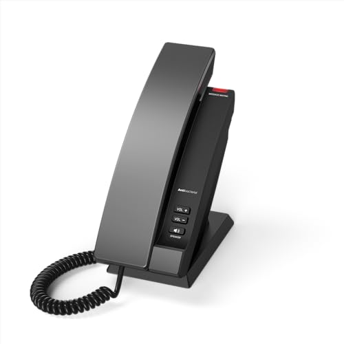 Snom Hd100 Hospitality - Telefono Fisso Con Alloggiamento Antibatterico, Grande Visualizzazione Di Chiamata, Vivavoce, Ideale Per Hotel, Pow, Senza Da