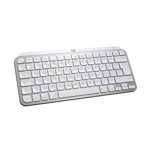 Logitech Mx Keys Mini For Mac - Tastiera Wireless Minimalista, Compatta, Bluetooth, Tasti Retroilluminati, Usb-C, Compatibile Con Macbook Pro, Macbook