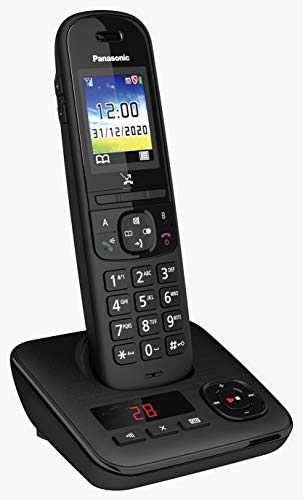 Panasonic Tgh720 Telefono Cordless Con Segreteria Telefonica, Blocco Chiamate Automatico, Base Di Ricarica Inclusa