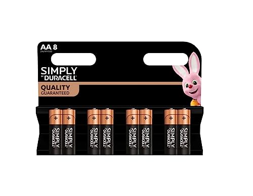 8X Duracell Aa Simply (1 Blister Da 8 Batterie) 8 Pile Stilo (Lr6/Mn1500)