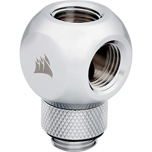 Corsair Hydro X Serie, Splitter A Y Rotary Xf (Filettature Bspp G1/4” Standard, Meccanismo Di Rotazione A Tenuta, Finitura Alta Qualità, Ottimizzato P