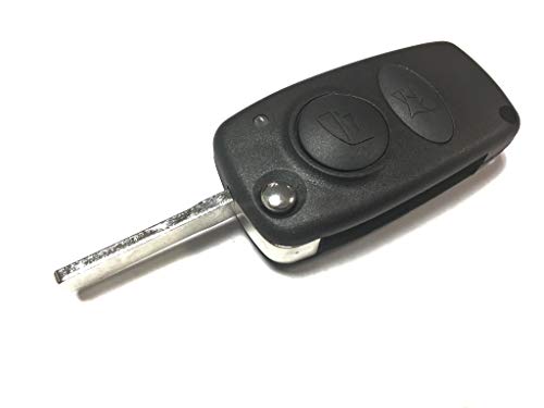 Guscio Portachiavi Accessori Ricambi Cover Copri Chiave Telecomando Auto 2 Tasti Compatibile Con Alfa Romeo 147-156 - 159-166 - Gt