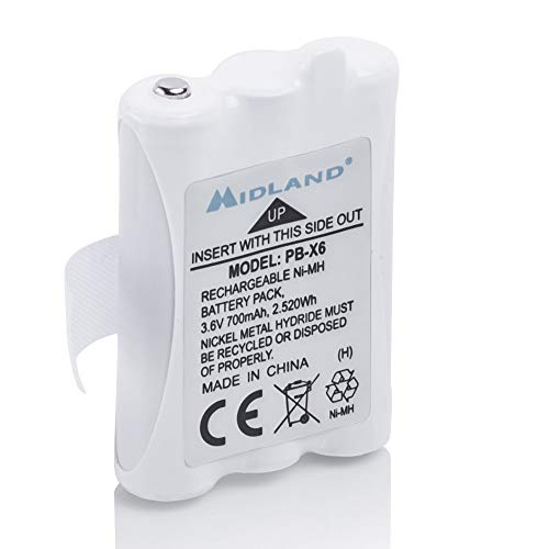 Midland Pb-X6 - Batteria Per Xt50/Xt60, 700 Mah, Ni-Mh