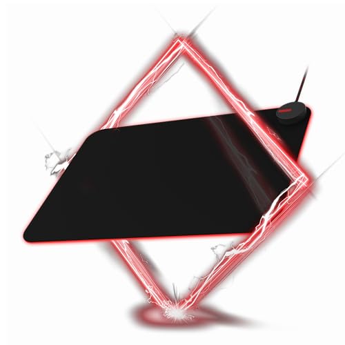 Aoc Agon Am700 Tappetino Mouse - Retro Antiscivolo Con Un Massimo Di 16,8 Milioni Di Colori Rgb, Cavo Da 1,8 Metri, Nero