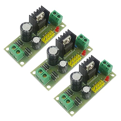Aihasd 3Pcs L7805 Lm7805 Tre-Terminale Tensione Del Modulo Regolatore 5V Alimentazione Elettrica