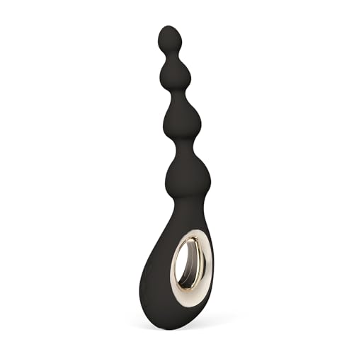 Lelo Soraya Beads Massaggiatore Anale Con Perline, Con Tecnologia Bow-Motion E 8 Modalità Di Vibrazione, Vibratore Anale, Perle Anali, Nero