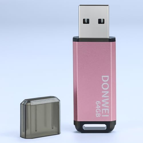 Chiavetta Usb 64Gb, Pen Drive Memoria Usb Stick Flash Drive Usb 2.0 64Gb Penna Usb Per Pc, Laptop, Ecc-Rosa
