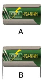 Batteria Ricaricabile Ni-Mh 2/3Af 1/2A 2/3A 1,2V 1000Mah Polo Standard