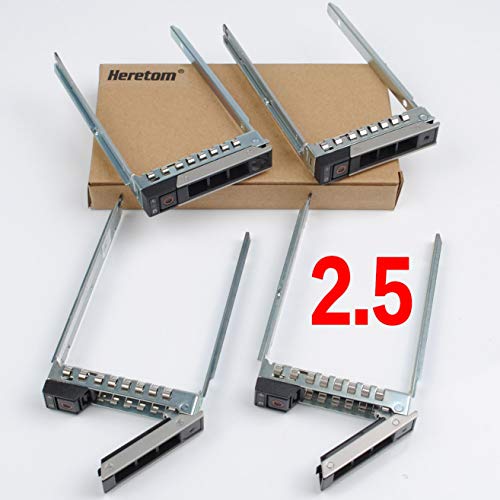 Heretom - Set Di 4 Vassoio Hard Disk Tray Caddy 3,5" Sas Sata Hot-Swap 14 Generazione Per Dell Xc640-4 Xc6420-6 R340 R440 R540 R640 R740 R840 R940 R64