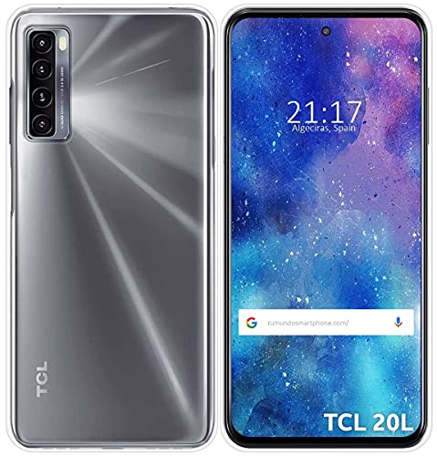 Tumundosmartphone Custodia In Silicone Gel Tpu Trasparente Per Tcl 20L / 20L+