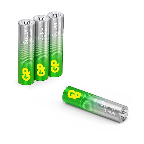 Batterie Aaa - Blister Da 4 | Gp Super | Pile Ministilo Aaa Alcaline Da 1,5V / Lr03 - Lunga Durata