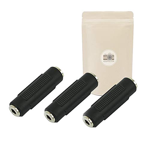 Adaptout 3X Accoppiatore Spina Jack 3.5Mm Femmina Verso Femmina - Connettore Stereo Audio Jack Minijack Per Cavo Prolunga Marca Francese
