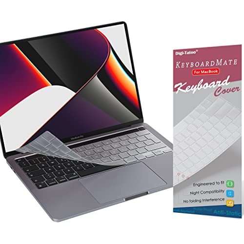 Digi-Tatoo Protezione Per Tastiera Ultra Sottileompatibile Per Il 2022 Nuovo Chip M2 Macbook Pro 13 E 2020/2019 Pro 13 Pollici A2338 A2289 A2251 (Layo
