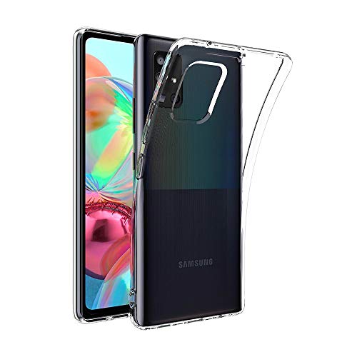 Captor Cover Trasparente Per Samsung A71, Custodia Tpu In Silicone Flessibile Morbida E Sottile, Protezione Full Body Con Bordo Rialzato Per Schermo E