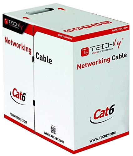 Techly Itp-C6S-Fls Cavo Di Rete 305 M Cat6 S/Ftp (S-Stp) Grigio