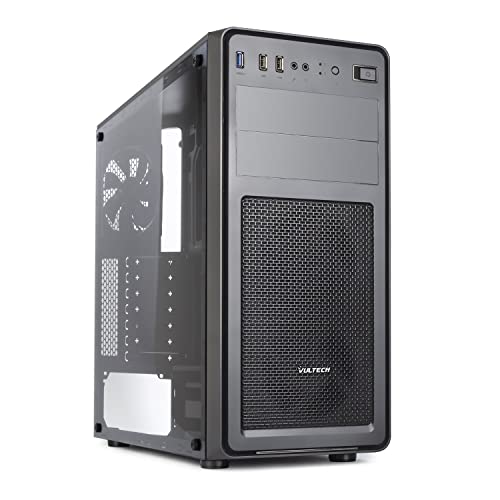 Case Vultech Vco-A2699T Atx 1X Usb 3.0,2X Usb 2.0 Con Vetro Temperato Senza Alimentatore, Nero