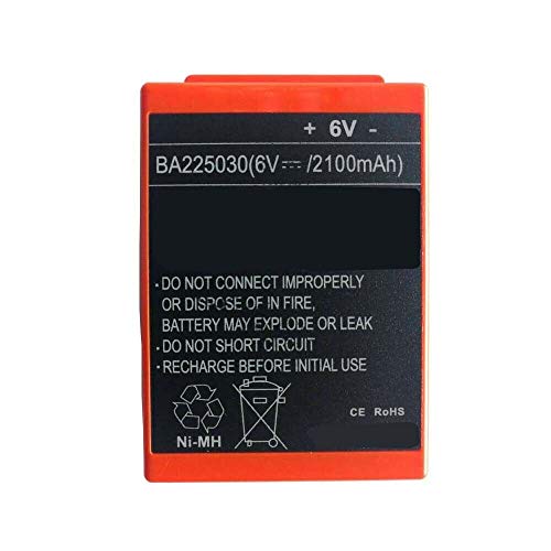 Bestome, Batteria Di Ricambio Compatibile Con Hbc Fub05Aa Fub05Xl Ba225030 005-01-00615 6 V, 2100 Mah