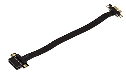 Kalea-Informatique Riser Di Espansione Per Porta Pci Express X1 A Porta Pcie X1 Con Cavo A Nastro Flessibile, Schermato, Compatibile Con Pcie 3.0. Lun