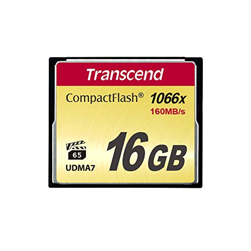Transcend Compact Flash 1066X Ts16Gcf1000 Scheda Di Memoria, 16 Gb