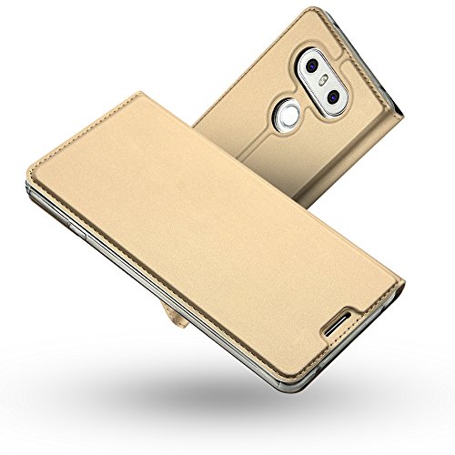 Radoo Custodia Lg G6, Slim-Fit Folio Premium Cover Lg G6 Vintage Pu Pelle Con [Kickstand] Tasca Stile Unico Sottile Funzione Tpu Antiurto Flip Cover A