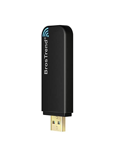 Brostrend 1200Mbps Linux Chiavetta Wifi Usb Per Pc Con Ubuntu, Mint, Kali, Debian, Kubuntu, Mate, Zorin, Pureos, Raspberry Pi 2+, Windows 11/10/8.1/8/