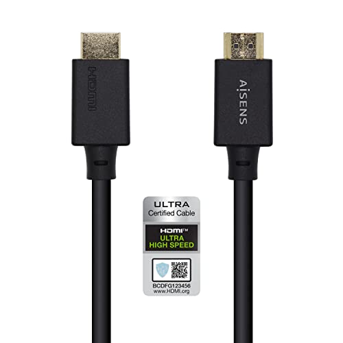 Aisens Cable Hdmi A150-0420/ Hdmi Macho Hdmi Macho/ 0.5M/ Negro
