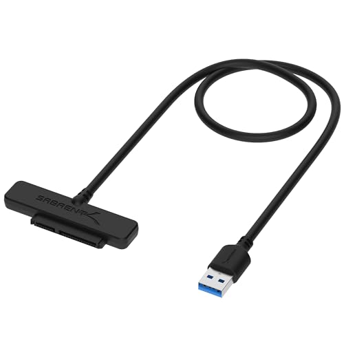 Sabrent Cavo Per Hard Drive Sata Da Usb 3.0 A Ssd/2,5 Pollici [Ottimizzato Per Ssd, Supporto Uasp Sata Iii] (Ec-Sshd)