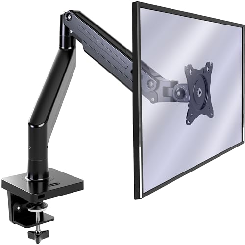 Invision Supporto Per Braccio Monitor Per Schermi Da 24"-49" (Curvo Da 49" Solo Per 3000R E Superiore), Vesa 75/100Mm, Altezza Regolabile Ergonomicame