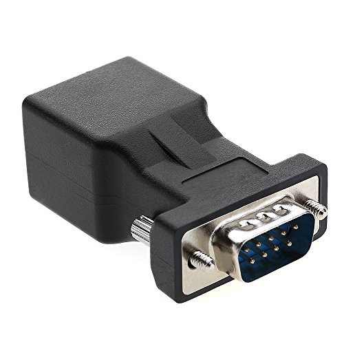 Rj45 A Rs232 Db9, Cooso Porta Seriale A Pin Maschio A Femmina Rj45 Ethernet Cat5E/6 Estendere Compatibile