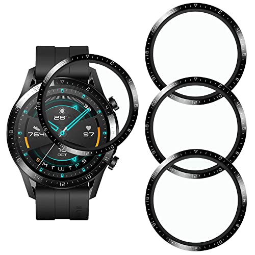 Kelolin [4 Pezzi] Pellicola Protettiva Per Huawei Watch Gt 2 (46 Mm) Facile Da Installare (Curva 3D), Copertura Completa, Anti Graffio, Hd Protezione 
