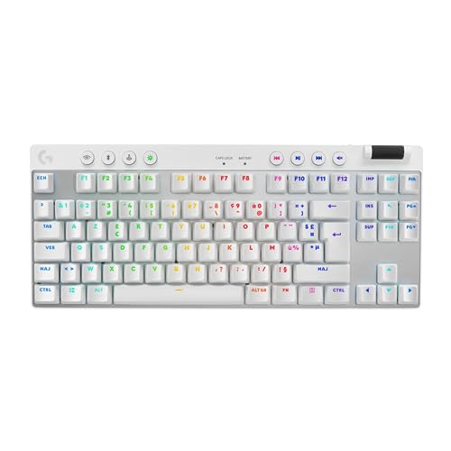 Logitech G Pro X Tkl Lightspeed Tastiera Gaming Wireless - Bianco - Fra Tactile
