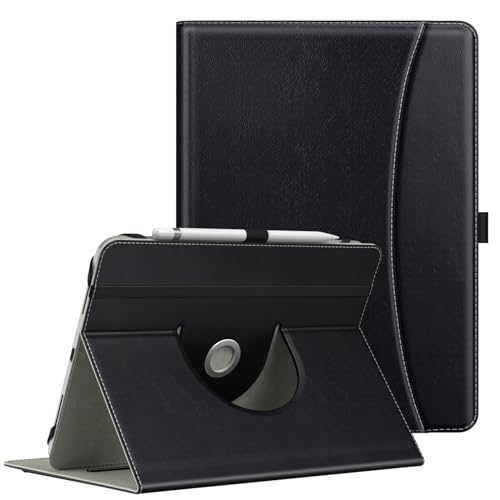 Moko Custodia Compatibile Con 9"-11" Ipad/Samsung Galaxy/Lenovo/Fire Hd Tablet, Cover Antigraffio Antiurto In Pu Con Supporto Girevole Di 360° E Regol