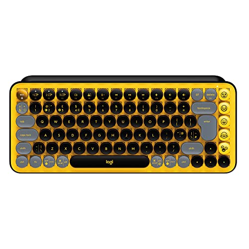 Logitech Pop Keys Tastiera Meccanica Wireless Con Tasti Emoji Personalizzabili, Layout Francese Azerty - Blast