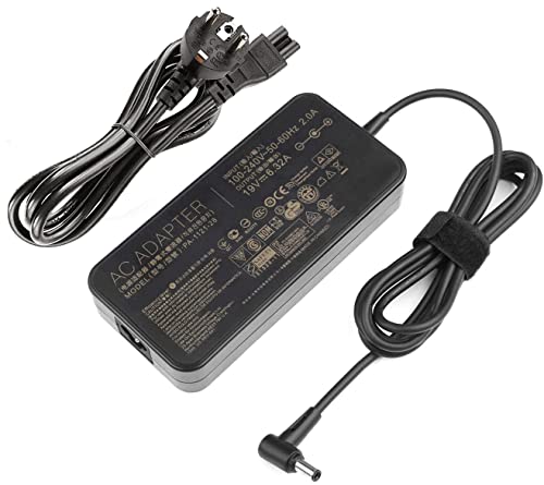 Adattatore Per Caricabatterie Ca 19V 6.32A 120W Compatibile Per Asus A15-120P1A Pa-1121-28 Adp-120Rh B N750 N500 G50 N53S N55 Fx504 Ux510Uw N56J N56Vm