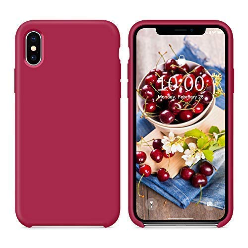 Surphy Cover Compatibile Con Iphone Xs, Cover Compatibile Con Iphone X, Custodia Per Iphone X Xs Silicone Slim Cover Antiurto Con Fodera In Microfibra