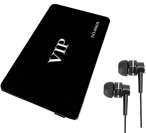 Registratore Vocale Digitale Attivazione Vocale, Registratore Audio E Mp3 Player 16 Gb Scheda Vip (Vip Scheda Vip Nera)