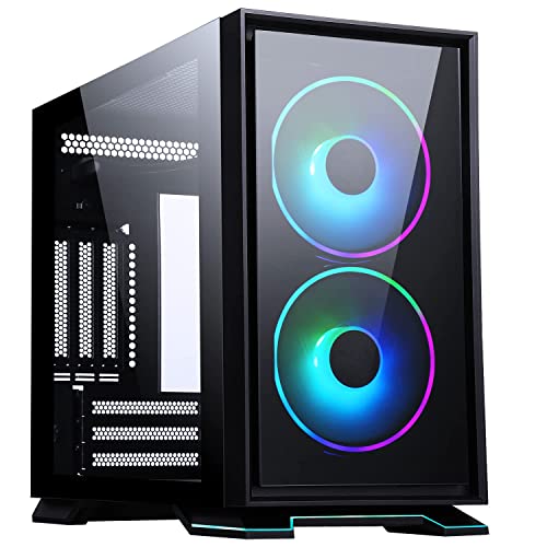 Itek Case Galaxy 2Q - Itx Mini Tower, 2X12Cm Argb Fan, 2Xusb3, 2X Front Panel, Side Glass