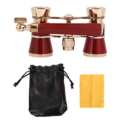 Binocolo, Telescopio Binoculare Portatile 3X25 Opera Theatre Per Donne, Bambine, Bambini(Rosso)