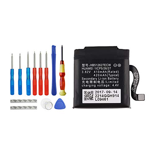 E-Yiiviil Batteria Di Ricambio Compatibile Con Huawei Watch 2, Watch 2 Pro, Watch Gt+