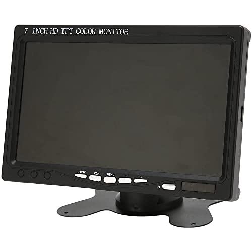 Vetrineinrete® Monitor Lcd 7" Ingresso Hdmi E Vga A Colori Per Telecamera Videosorveglianza 2 Ingressi Video Per Auto Poggiatesta Macchina Casa Camper