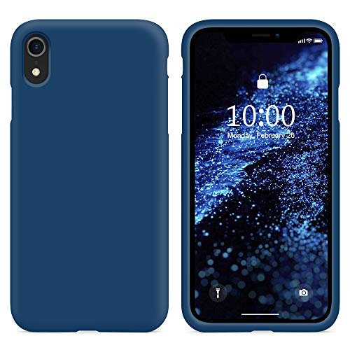 Surphy Cover Compatibile Con Iphone Xr, Custodia Per Iphone Xr Silicone Cover Antiurto Con Fodera In Microfibra, Anti-Graffio Full Body Protettiva Cas