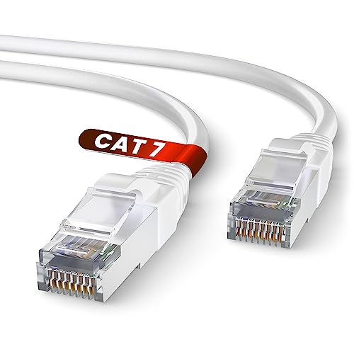 Mr. Tronic Cavo Ethernet Cat 7 Da 30M, Cavo Di Rete Lan Cat 7 Ad Alta Velocità Con Connettori Rj45 Per Una Connessione Internet Veloce - Cavo Patch |